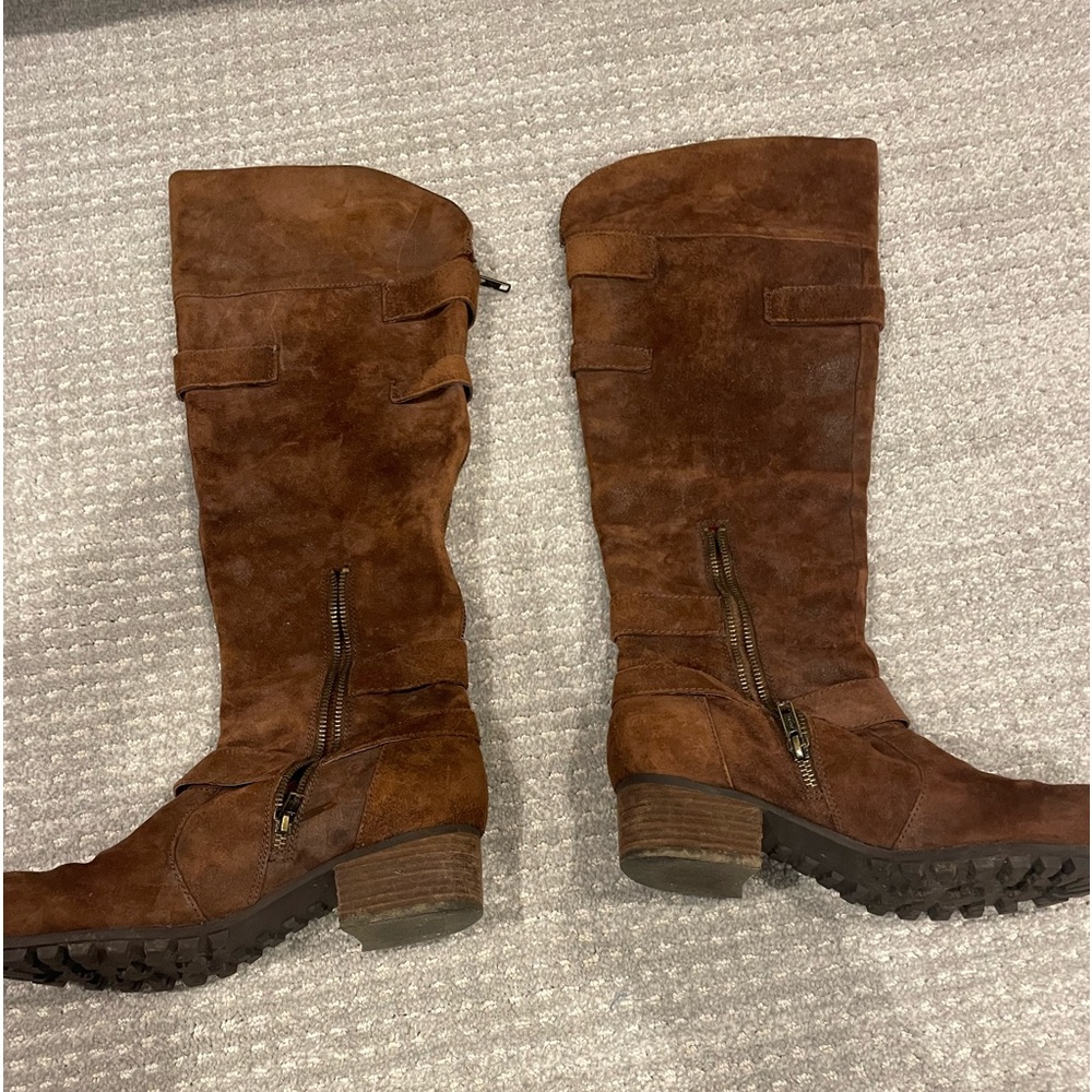 Awesome brown suede western boots - Picture 3 of 5
